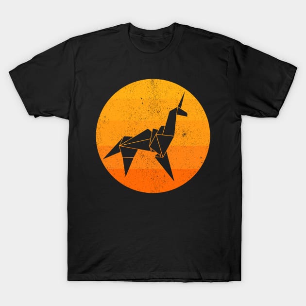 Origami Unicorn T-Shirt by Sachpica